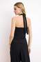Black Fitted/Bodycon Halter Neck Interlock Knitted Blouse with Tie Detail Twoss26Bz00373 - 7