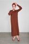 Balloon Sleeve Knitting Dress 41033