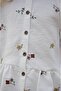 Girl's Flower Embroidered Suit - 7