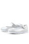 Genuine Leather Silver Velcro and Stone Detailed Girls' Ballerinas - 6