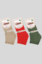 3 Pairs of Women's Bamboo Seamless Booties Socks - 7