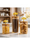 Vacuum Borosilicate Glass Set of 3 with Bamboo Lid - 4
