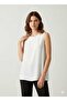 Women's Hijab Sleeveless Ecru Front Tulle Chiffon Lycra Undergarment Blouse Tunic