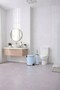 Blue 2-Piece Bathroom Set - Metal Trash Can 3 Lt and Toilet Brush Set Elit 7200 - 8