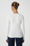 Women's kelly lux touch gold button detail ecru blouse - 7