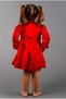Red White Long Sleeve Scalloped Embroidered Vintage Girl's Dress Eid Birthday Special Occasion Dress - 4