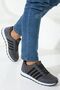 Men's Smoke Casual Comfortable-Soled Soft Lightweight Durable Walking Sneakers with Laces - 6