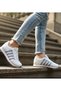 Women's White Silver Sports Shoes Lightweight Flexible Comfortable Non-Slip Sole Walking Shoes