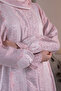 Prayer Dress Oversized Zippered Woven Fabric Crew Neck - 5