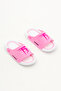 Children's Unisex Pink Poly Sole Logo Slippers - 3
