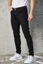 Black Men's Denim Trousers Relaxed Fit Lycra Jean - 4