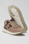 Unisex Beige Non-Slip EVA Sole Lace-Up Sneakers - 4