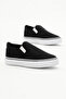 Children's Unisex Black Rubber Sole Linen Elastic Sneakers - 3