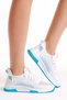 Unisex White Blue Sports Shoes Tbqnl - 2