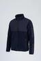 Men's Slim Fit Full Zipper 4-Pocket Stand Collar Softshell Garnished Fleece - 3