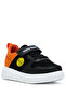 Children's Unisex Black Orange Comfortable Fit Velcro Shoes