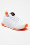 Children's Unisex White Orange Comfortable Fit Striped Lace-Up Sports Shoes