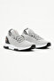 Unisex smoke grey breathable fabric lace-up sneakers with polyurethane sole - 2