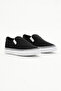 Children's Unisex Black Rubber Sole Linen Elastic Sneakers - 2