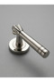 Luxury Villa Collection Round Rosette Aluminum Door Handle (Door Knob) (Room Type) Nickel - Satin - 3