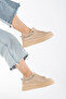 Women's Nude Back Chain Detailed Thick Sole Lace-up Sneakers - 2
