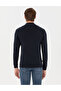 Navy Blue Slim Fit Half Turtleneck Sweater 50300460-Vr033 - 5
