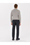 Navy Blue Regular Fit Elastic Waist Canvas Trousers 50317282-Vr033 - 4
