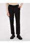 Black Regular Fit Elastic Waist Canvas Trousers 50317282-Vr046 - 2