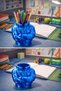 3D Pen Holder with Inflatable Coat Figure, Blue Glossy - 5