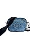 Mini Denim Bandana Bag with Embroidery Detail - Adjustable Strap, Hand and Shoulder Bag