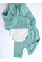 Baby Boy Mini Bear Patterned 3 Piece Seasonal Bodysuit Set / Top and Bottom Set Newborn - 2