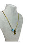 Snake Chain with Evil Eye Beads -Z- Letter Pendant- Gold 316L Stainless Steel - 2