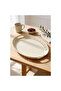 Oval Metal Serving and Presentation Tray, Large Tray, Tea Coffee Tray'Cream' - 4