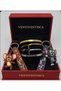 Non-Fading Rose with Steel Letter Bracelet, New Year Gift for Lover and Wife