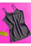 5 Pieces of Ribbed Pool Collar Cotton Undershirts with Rope Straps - 5