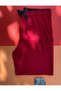 High Waist 3-Piece Plum, Black and Pink Color Bow Detailed Viscose Fabric Women's Pajamas - 6