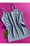 Women's 5 Pieces Rope Strap Cotton Corded Women's Undershirt (White, Green, Pink, Black and Blue) - 3
