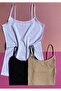 Women's Basic Tank Tops in Black, White, and Nude Colors - Pack of 6 - 2