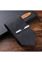 Elegant 6-Piece Men’s Business Gift Set – Black Leather Watch, Belt, Wallet, Tie, Cuffl - 7