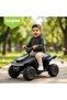 Giddy ATV Electric Bike for Kids | Rechargeable Electric Ride-On with Lights, USB & Music (Black)
