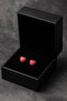 Red Heart Stud Earrings For Kids, Gold Plated | HYPOALLERGENIC - 5