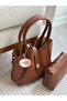 Kitten Bag Extra Front Lock Detail Taba Women's Shoulder Bag - 2