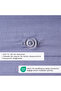 100% Cotton Satin Supreme Single Duvet Cover Set Blue (160X220 cm) - 3