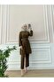 Belted Hijab Double Suit Brown? - 3
