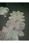 6-Piece Hologram Coffee-Color Stylish Presentation Laced Tulle Napkins - 2