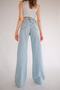 Super High Waist Blue Loose Jeans Palazzo Trousers - 3