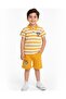Boys' Casual Striped Polo T-Shirt and Shorts Set