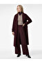 X Melis Ağazat - Oversized Coat Double-Breasted Long Sleeve Pocketed Buttoned - 3