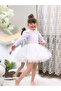 Girl's White Costume Skirt with Tulle/Tutu 4-Layer Lining Suitable for October 29Th/April Show Use - 6