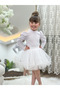 Girl's White Costume Skirt with Tulle/Tutu 4-Layer Lining Suitable for October 29Th/April Show Use - 3